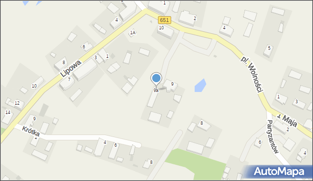 Żytkiejmy, Plac Wolności, 9a, mapa Żytkiejmy