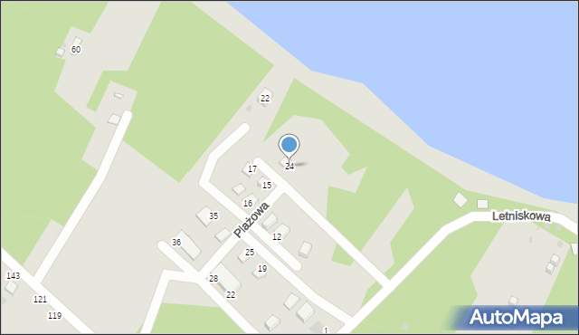 Żywiec, Plażowa, 24, mapa Żywiec