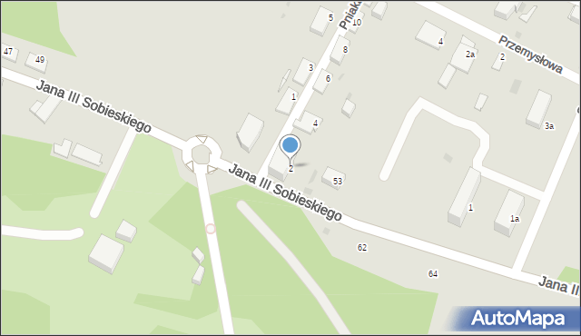 Jaworzno, Pniaka Karola, kpt., 2, mapa Jaworzno