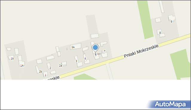 Mokrzesz, Pniaki Mokrzeskie, 5, mapa Mokrzesz