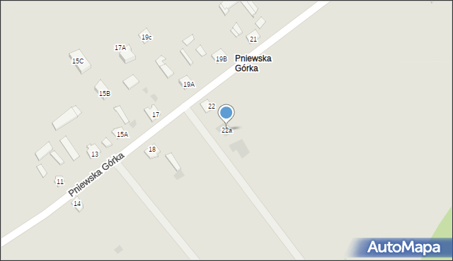 Nasielsk, Pniewska Górka, 22a, mapa Nasielsk