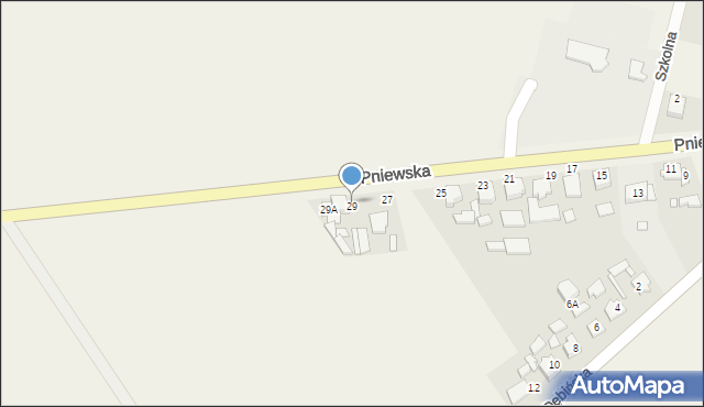 Otorowo, Pniewska, 29, mapa Otorowo