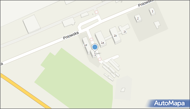 Paczyna, Pniowska, 1, mapa Paczyna