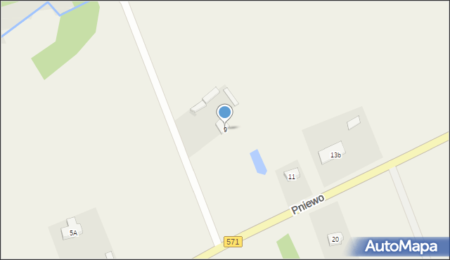 Pniewo, Pniewo, 9, mapa Pniewo