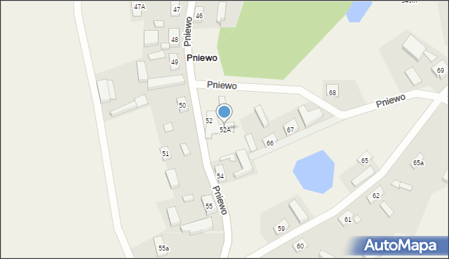 Pniewo, Pniewo, 52A, mapa Pniewo