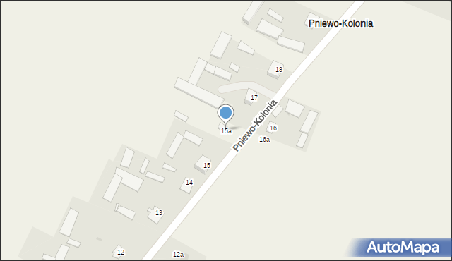 Pniewo-Kolonia, Pniewo-Kolonia, 15a, mapa Pniewo-Kolonia