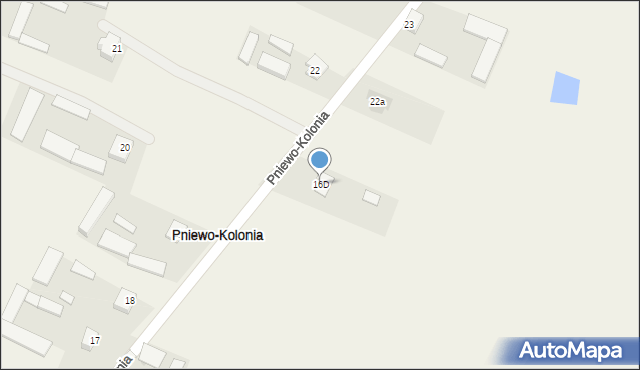 Pniewo-Kolonia, Pniewo-Kolonia, 16D, mapa Pniewo-Kolonia