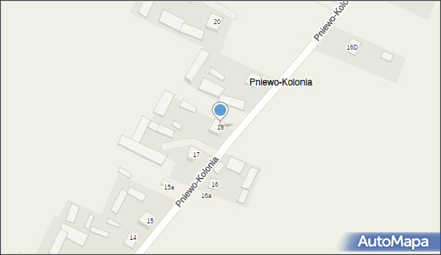 Pniewo-Kolonia, Pniewo-Kolonia, 18, mapa Pniewo-Kolonia