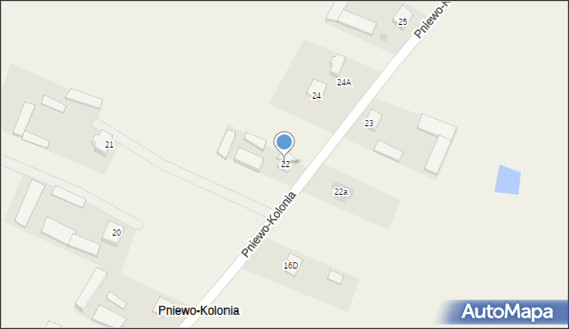 Pniewo-Kolonia, Pniewo-Kolonia, 22, mapa Pniewo-Kolonia