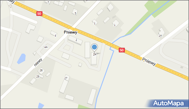 Pniewy, Pniewy, 2A, mapa Pniewy