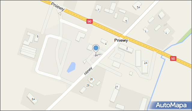 Pniewy, Pniewy, 4A, mapa Pniewy