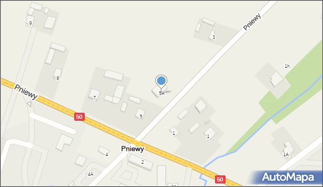 Pniewy, Pniewy, 5A, mapa Pniewy