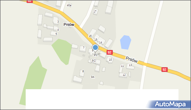 Pniów, Pniów, 9/1, mapa Pniów