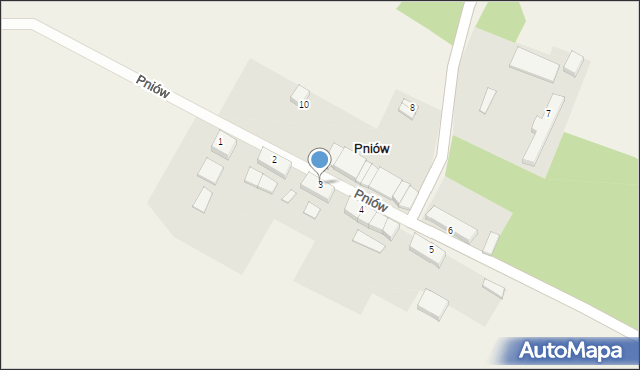 Pniów, Pniów, 3, mapa Pniów