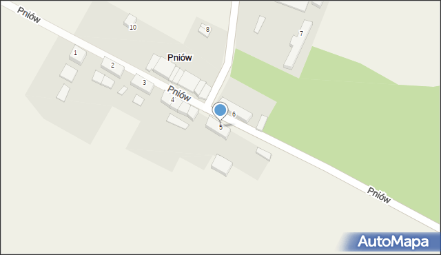 Pniów, Pniów, 5, mapa Pniów