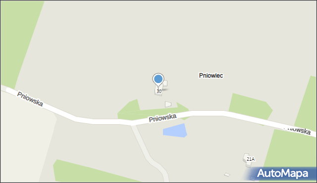 Rybnik, Pniowska, 30, mapa Rybnika