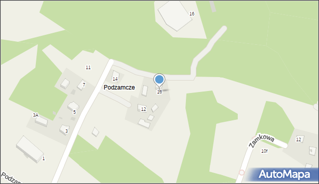 Babice, Podzamcze, 16, mapa Babice