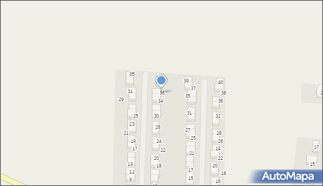 Baczyna, Poziomkowa, 36, mapa Baczyna