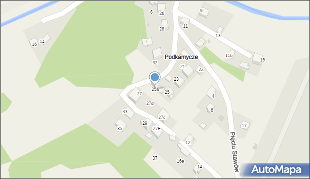 Balice, Podkamycze, 25a, mapa Balice