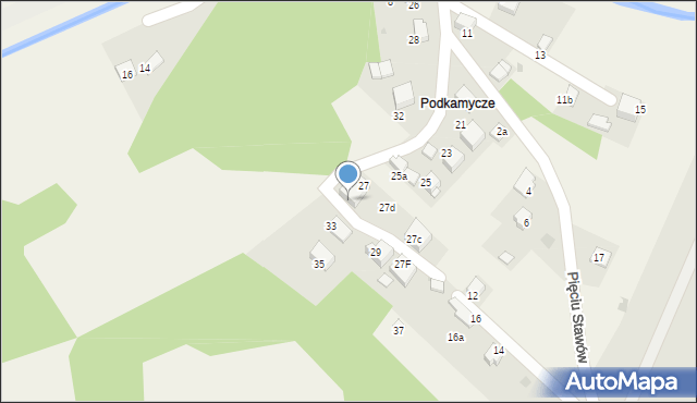 Balice, Podkamycze, 27a, mapa Balice