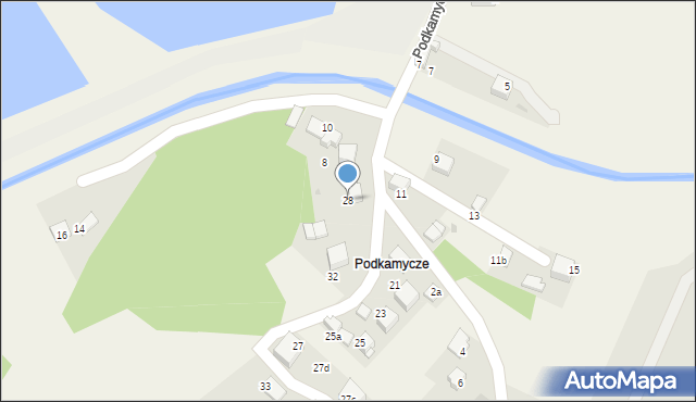 Balice, Podkamycze, 28, mapa Balice