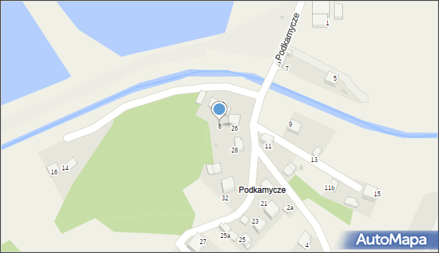 Balice, Podkamycze, 8, mapa Balice