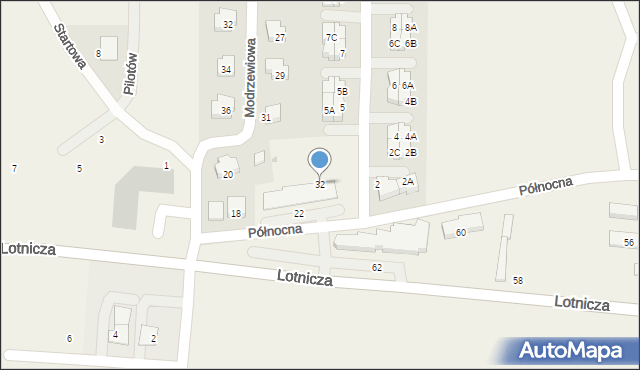 Banino, Północna, 32, mapa Banino