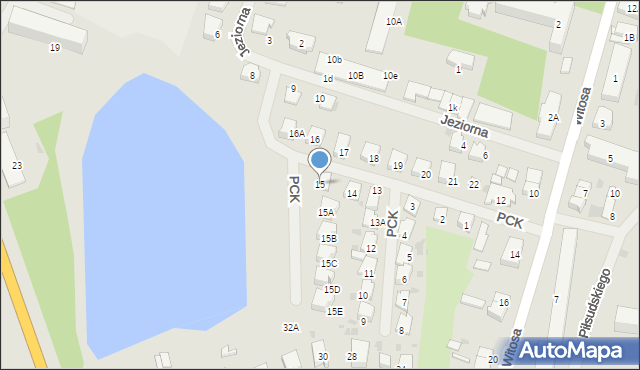 Bartoszyce, Polskiego Czerwonego Krzyża, 15, mapa Bartoszyce