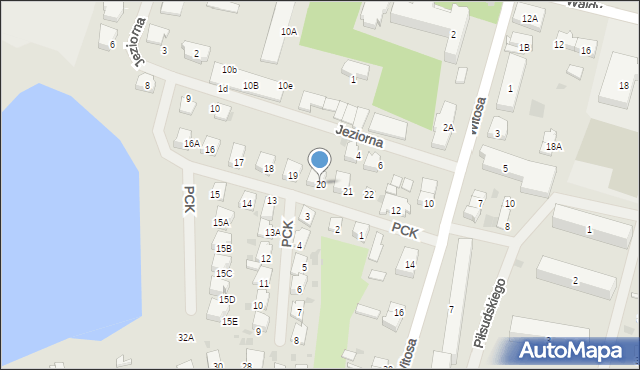 Bartoszyce, Polskiego Czerwonego Krzyża, 20, mapa Bartoszyce