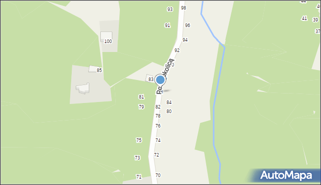 Będkowice, Pod Sokolicą, 86, mapa Będkowice