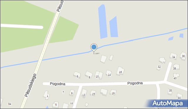 Bełchatów, Pogodna, 8, mapa Bełchatów