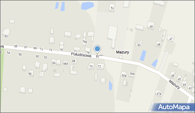 Bełchatów, Południowa, 81, mapa Bełchatów