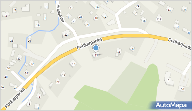 Besko, Podkarpacka, 13, mapa Besko