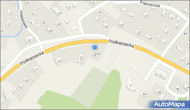 Besko, Podkarpacka, 6, mapa Besko