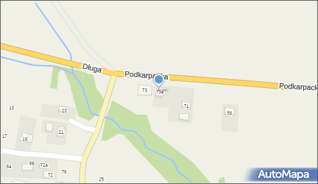 Besko, Podkarpacka, 73a, mapa Besko