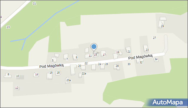 Bestwina, Pod Magówką, 13, mapa Bestwina