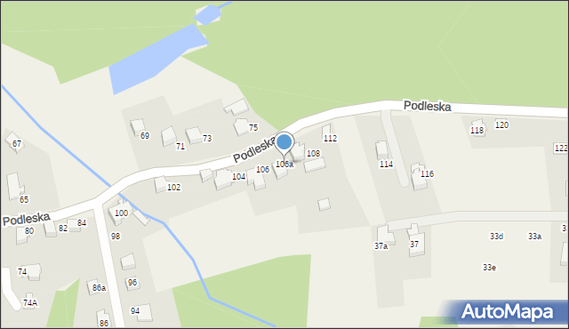 Bestwina, Podleska, 106a, mapa Bestwina