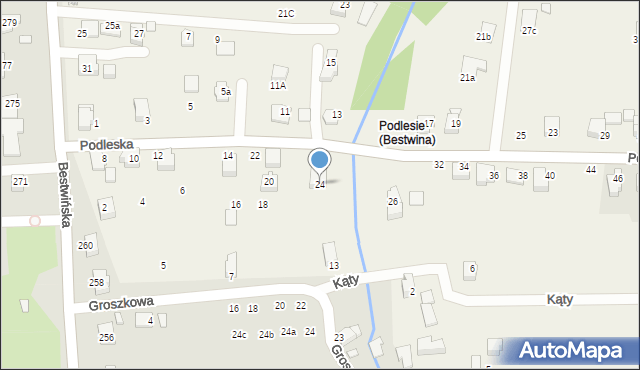Bestwina, Podleska, 24, mapa Bestwina