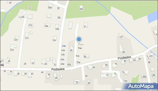 Bestwina, Podleska, 53f, mapa Bestwina