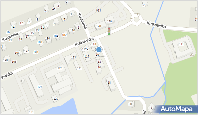 Bestwina, Podzamcze, 12, mapa Bestwina