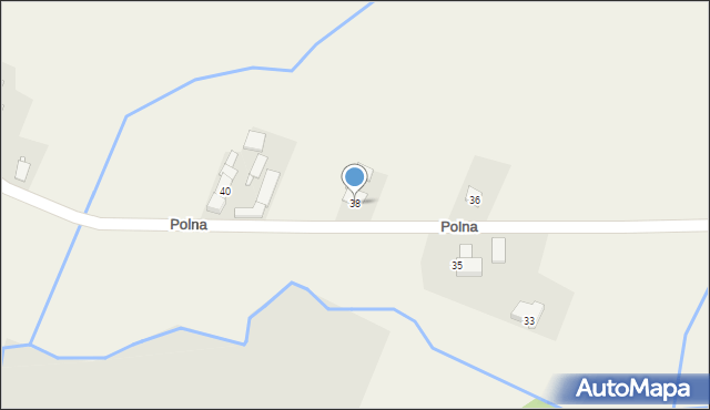 Biadacz, Polna, 38, mapa Biadacz