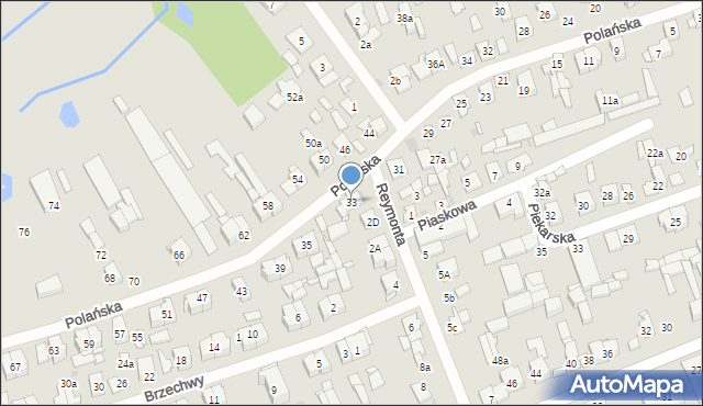 Białobrzegi, Polańska, 33, mapa Białobrzegi