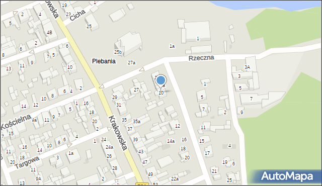 Białobrzegi, Poświętna, 10, mapa Białobrzegi