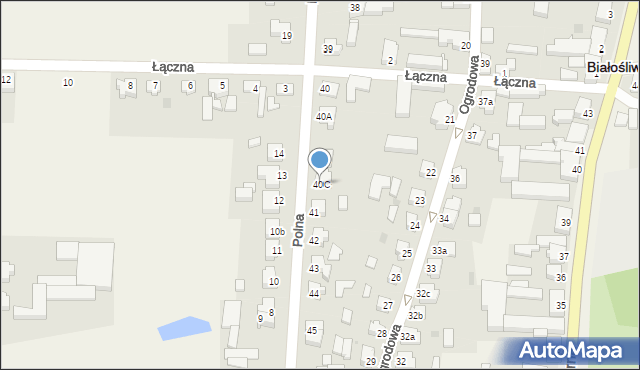 Białośliwie, Polna, 40C, mapa Białośliwie