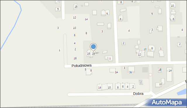 Bieniewice, Południowa, 14, mapa Bieniewice