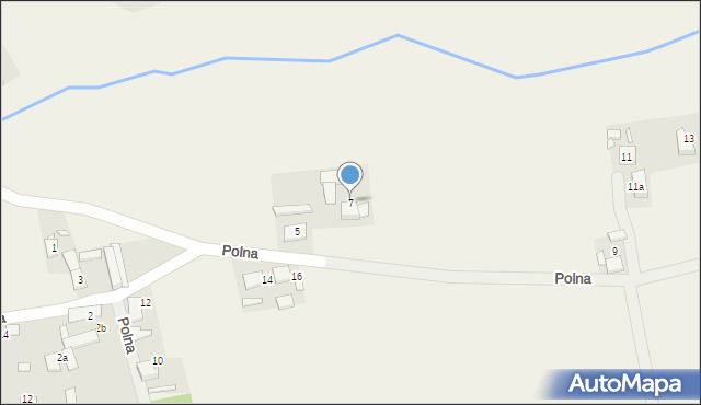 Biestrzynnik, Polna, 7, mapa Biestrzynnik