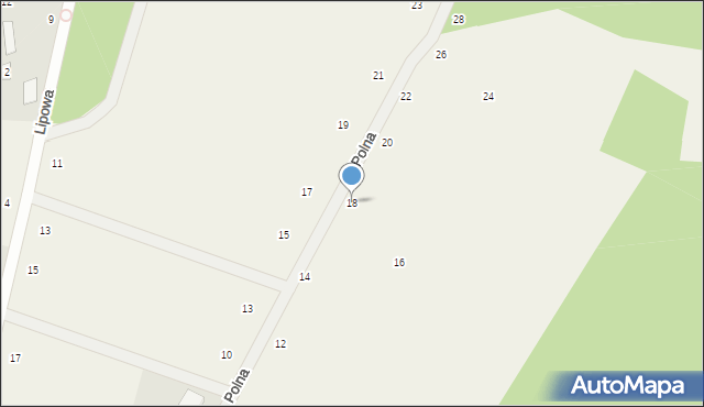 Bieszkowice, Polna, 18, mapa Bieszkowice