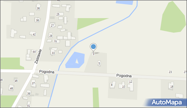 Bilcza, Pogodna, 1, mapa Bilcza