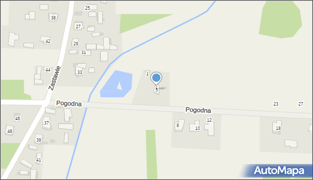 Bilcza, Pogodna, 5, mapa Bilcza