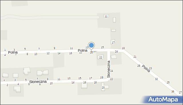 Biskupice, Polna, 20, mapa Biskupice